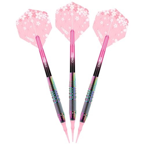 Soft Tip Darts Set - Professional Darts Plastic Tip Sets with Brass Barrel +