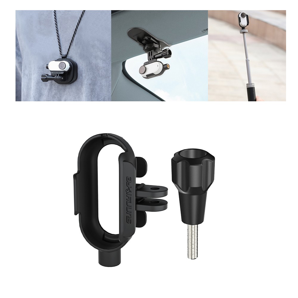 For Insta360 Go 3 Camera Plastic Mount w/Thread Adapter Part Adapter Accessories
