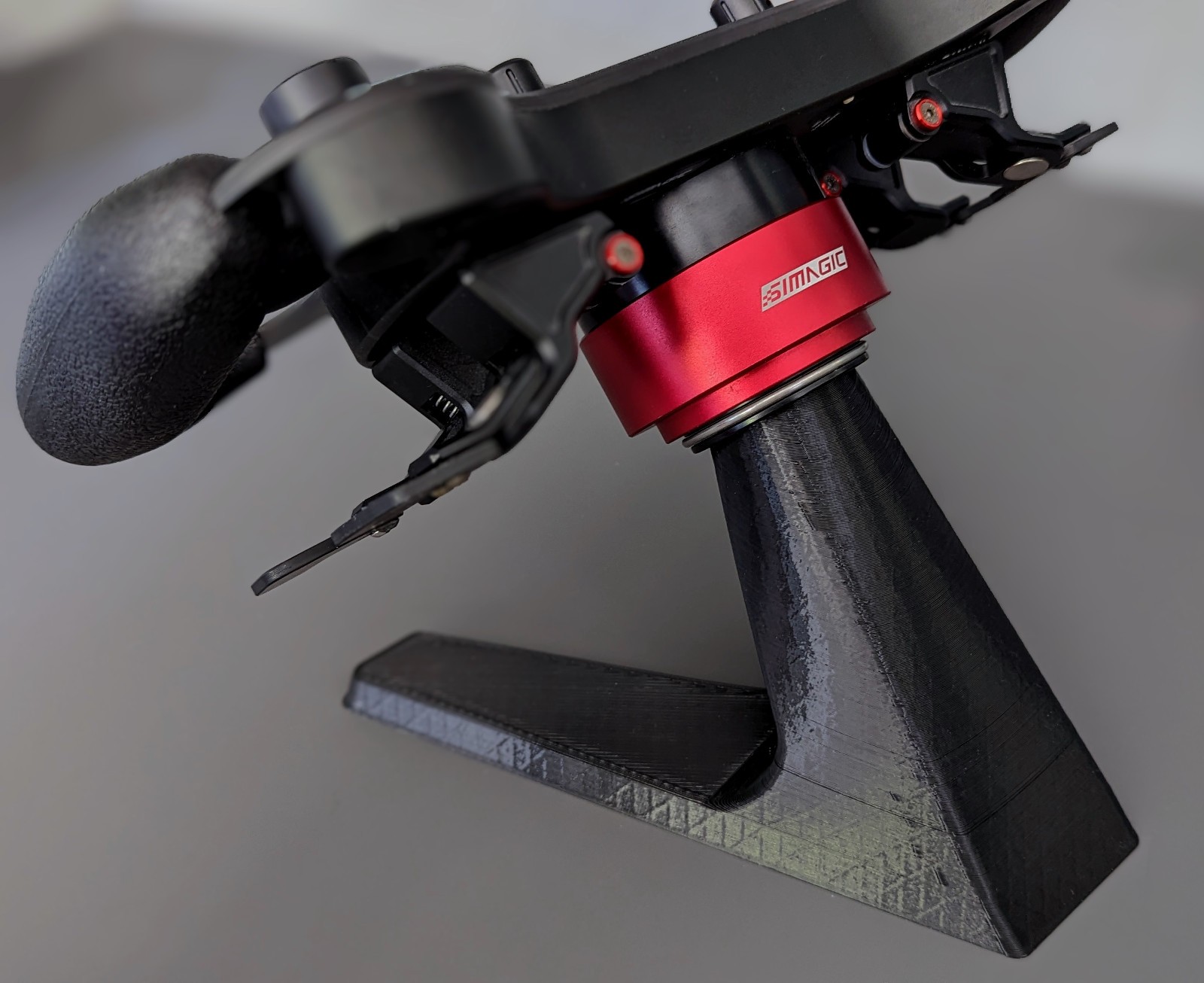 Sim Racing Wheel Display Stand - 3D Printed Fanatec Moza Simagic VRS 70mm D1