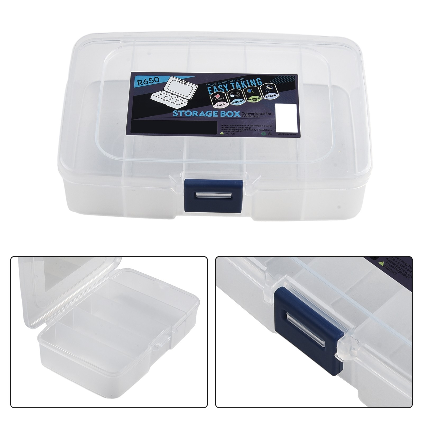 Screws Box Box Craft Organizer Plastic Small Part Container Translucent