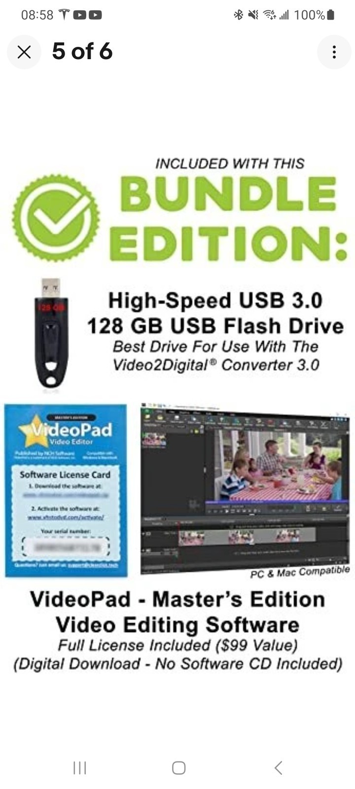ClearClick Video to Digital Converter 3.0 Third Generation Bundle Edition w/ USB