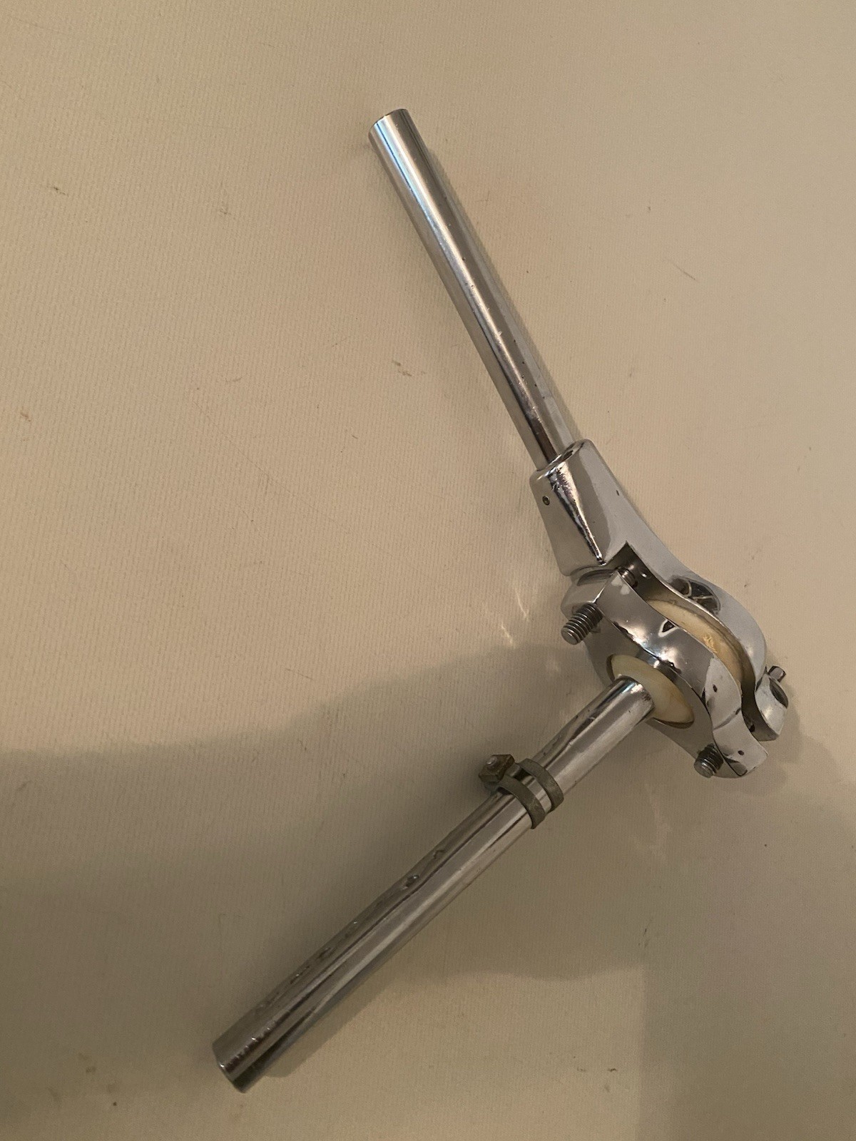Vintage 70's SLINGERLAND Set-O-Matic Single Bass To Mount Tom Arm Holder w Lock!