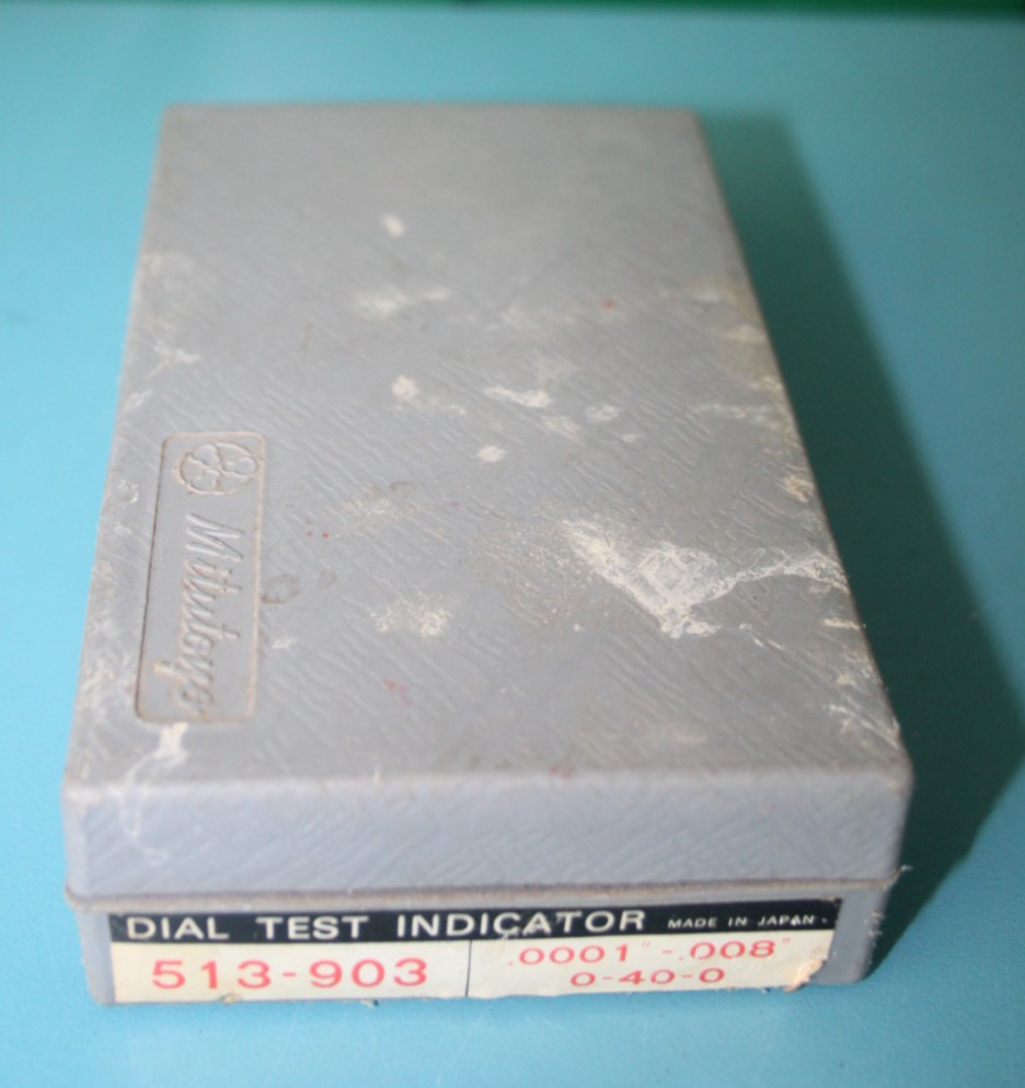 MITUTOYO 513-903 DIAL TEST INDICATOR + EXTRAS + CASE VTG TOOL