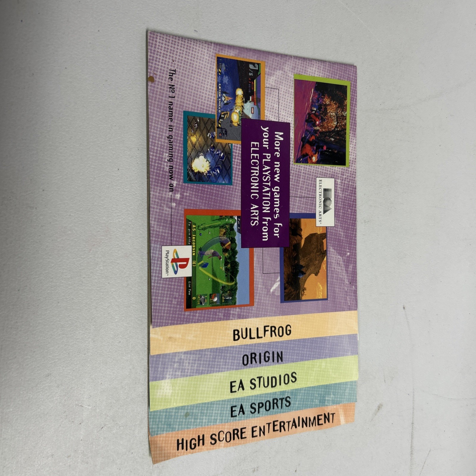Electronic Arts Pyschic Detective Road Rash Promo ONLY Vintage 90s RARE HTF