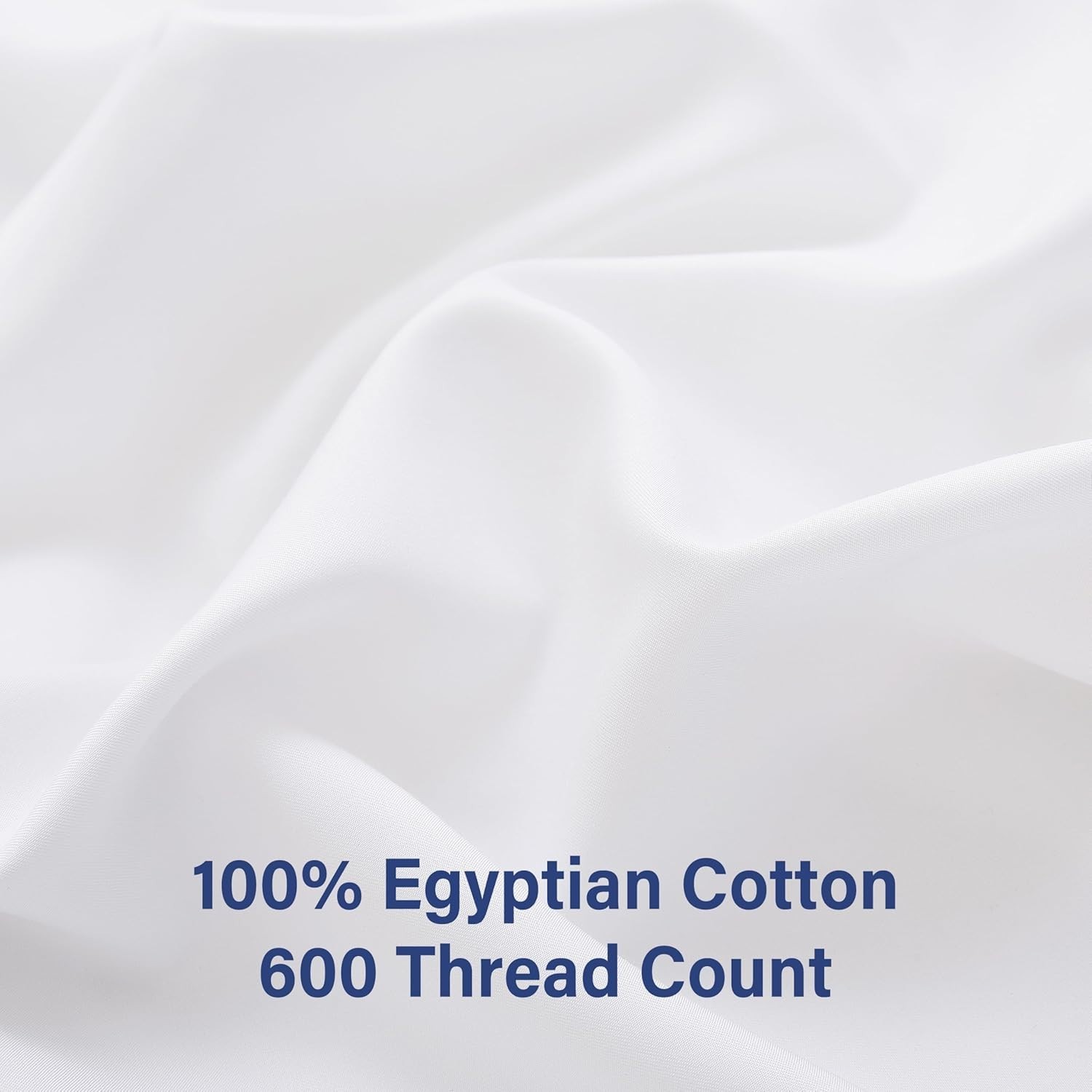 100% Egyptian Cotton King Size Fitted Sheet, 600 Thread Count, 16" Deep Pocke...