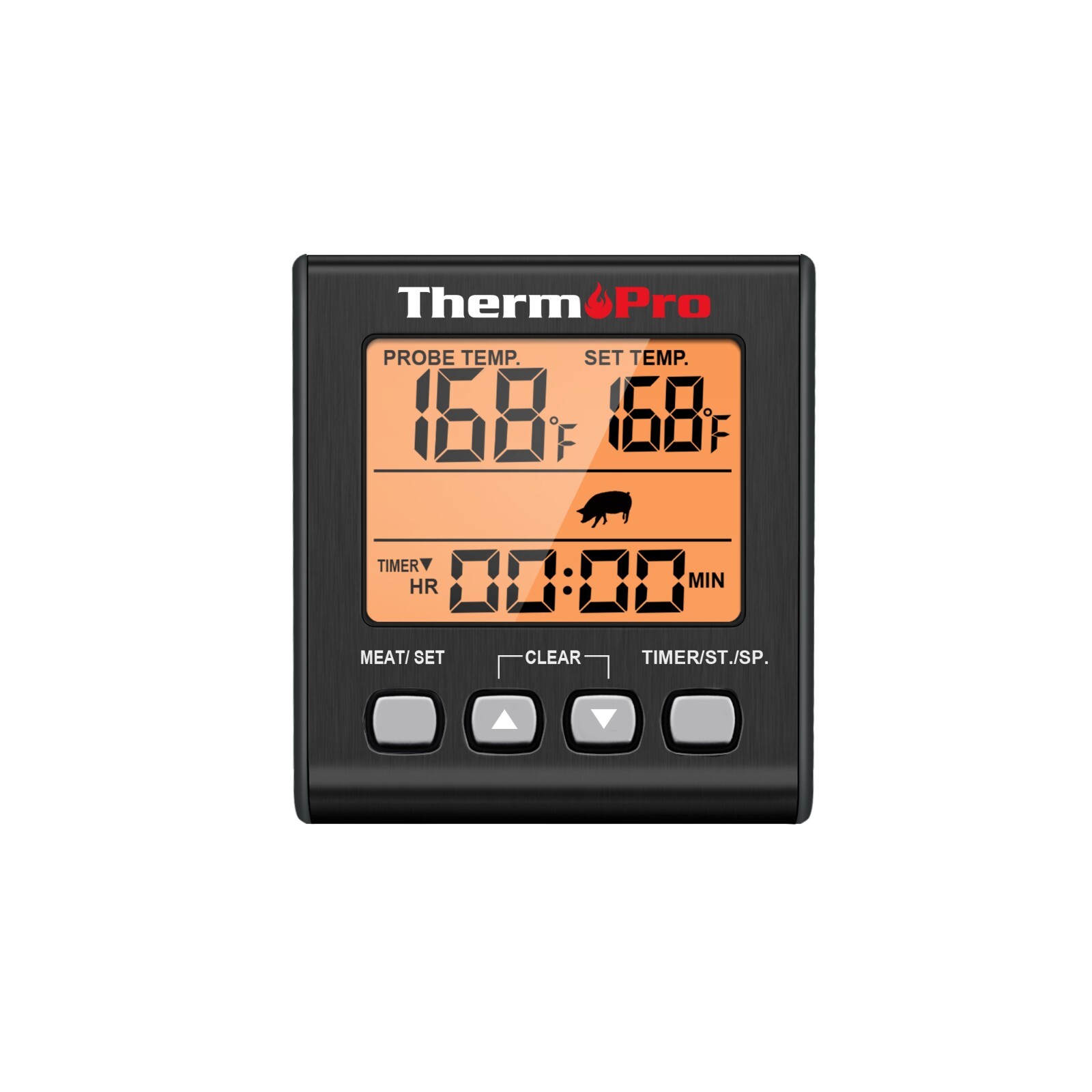 ThermoPro TP16SW Meat Cooking Thermometer with Timer Backlight for Oven Grilling