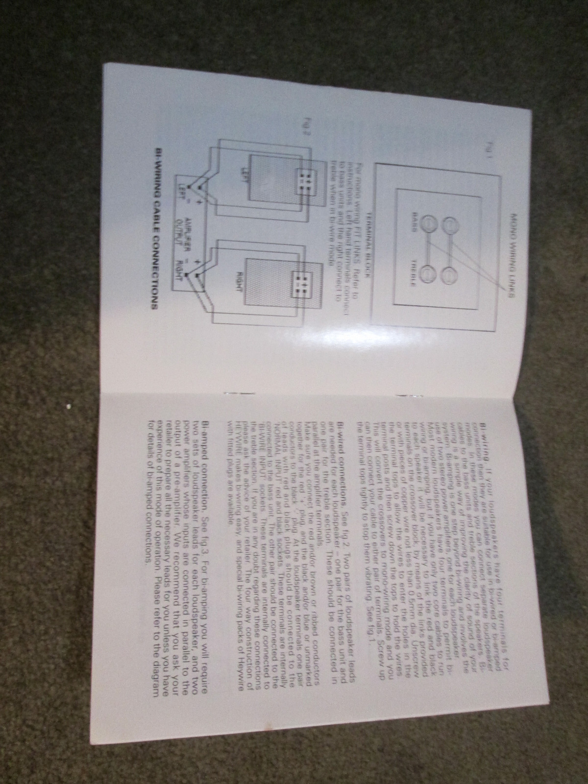 HEYBROOK loudspeakers User Guide / Owners Manual Paper work