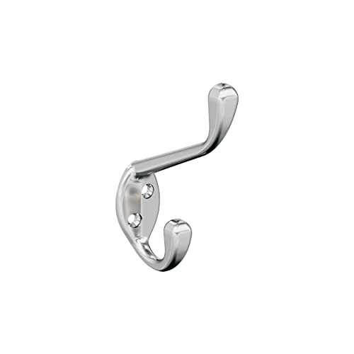 H5545126 | Noble Double Prong Decorative Wall Double Prong (Pack of 1) Chrome