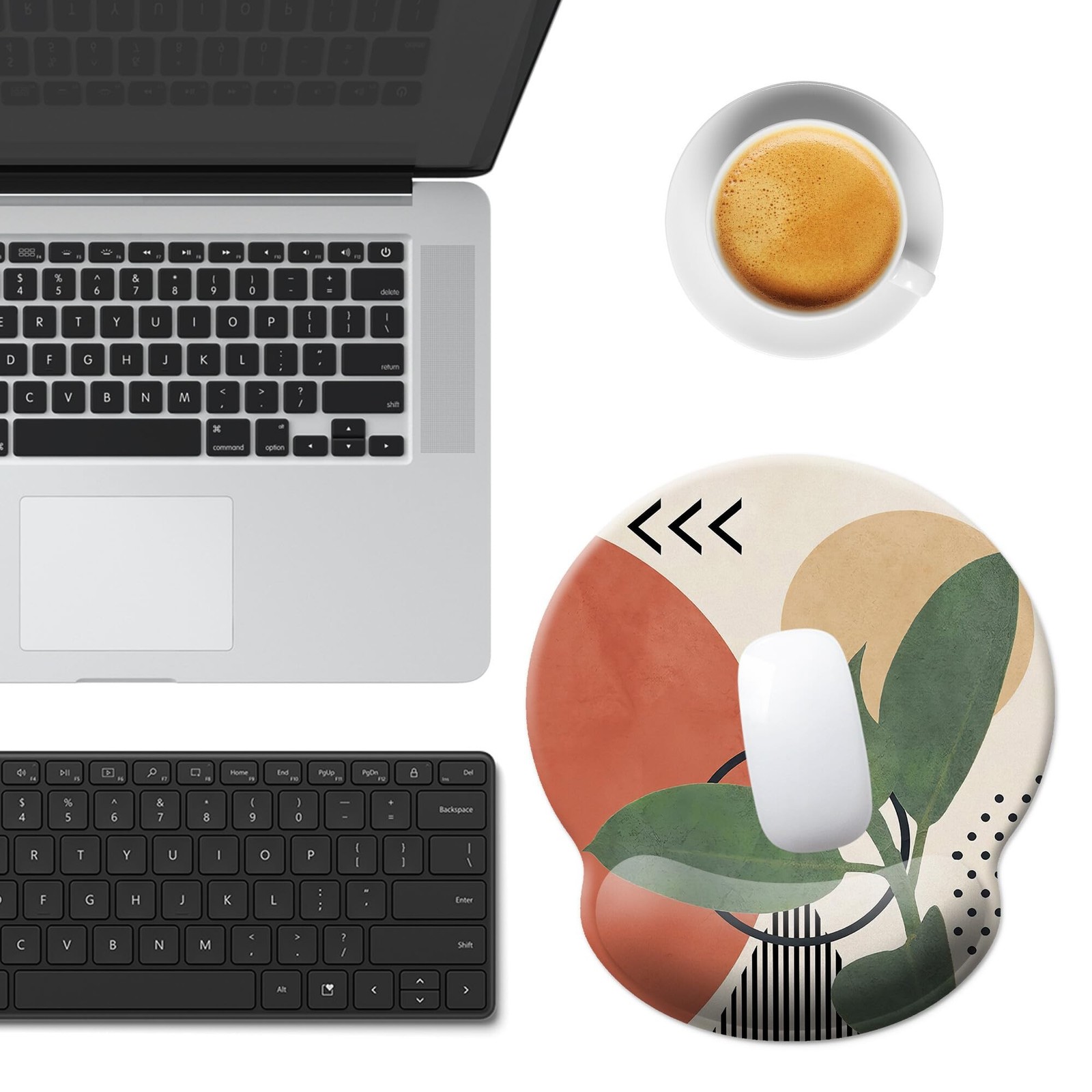 Mouse Pad Wrist Support,Ergonomic Mouse Pad with Wrist Rest,Comfortable Mouse...