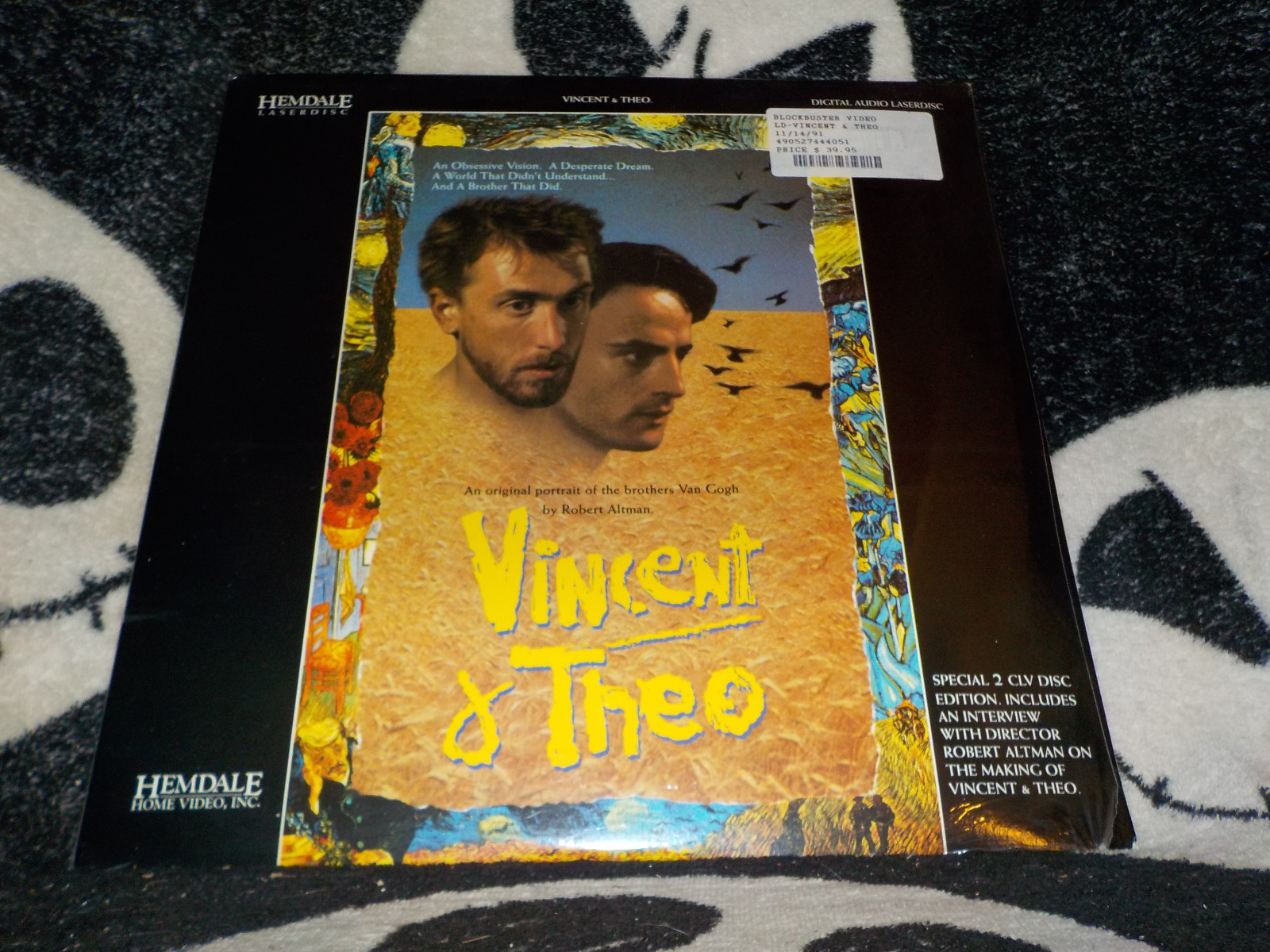 Vincent & Theo NEW SEALED Laserdisc LD +Extras Robert Altman Free Ship $50 Order
