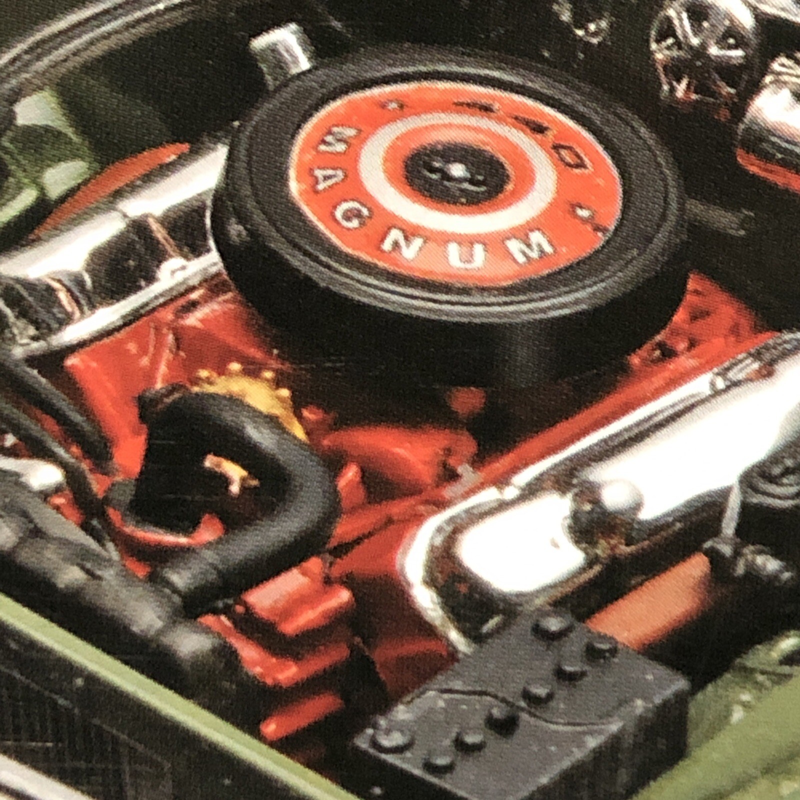RVL 68 Dodge Dart 440  Magnum ENGINE W Exhaust Manifolds 1:25 LBR Model Parts