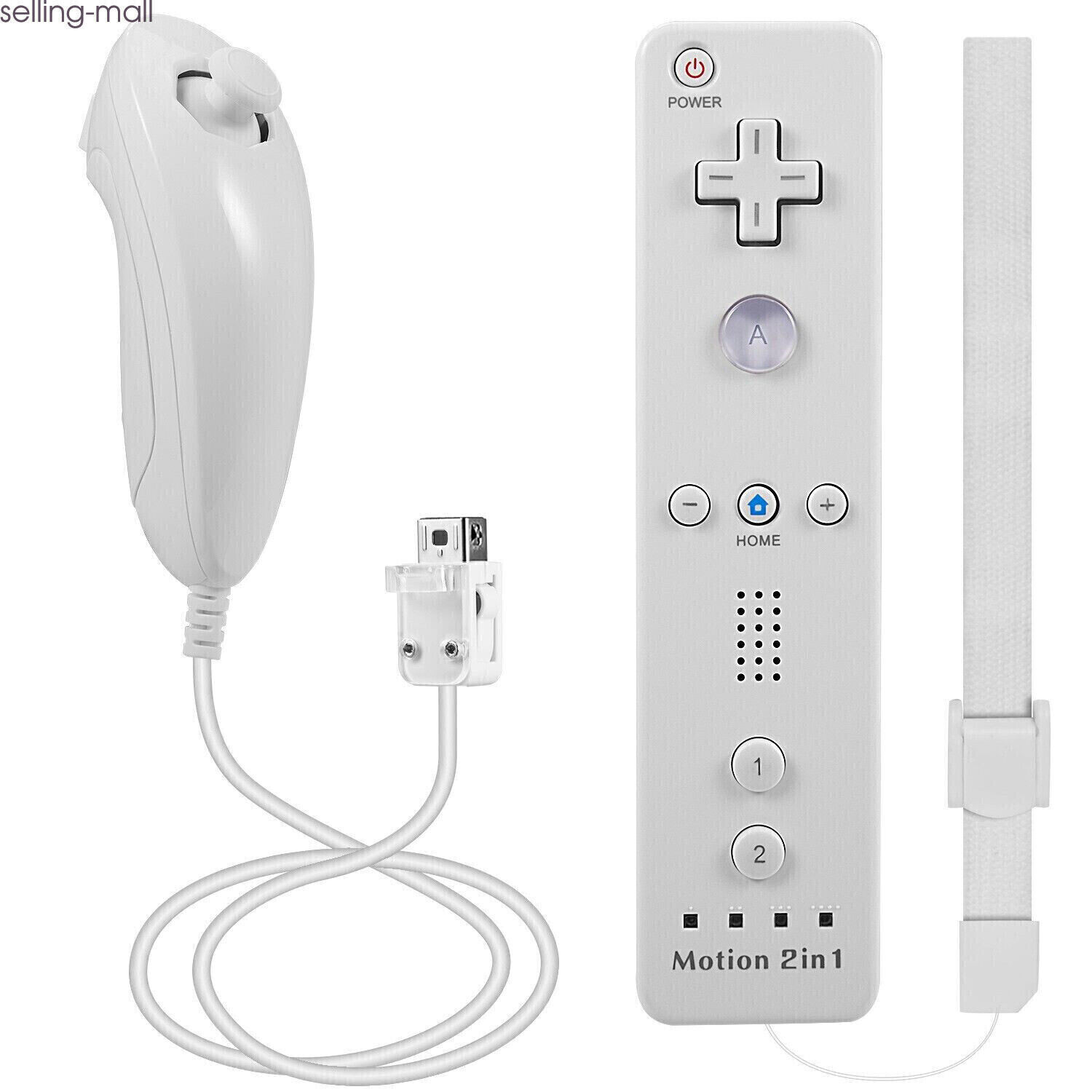 Built-in Motion Plus Wii Remote & Nunchuck Controller for Nintendo Wii Wii U