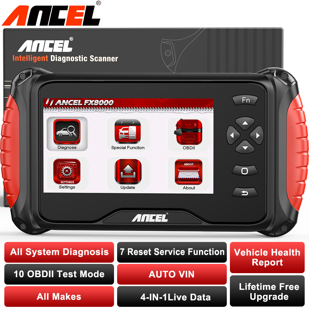 ANCEL FX8000 OBD2 Scanner All System Diagnostic Tool Oil Reset ABS SRS EPB TPS