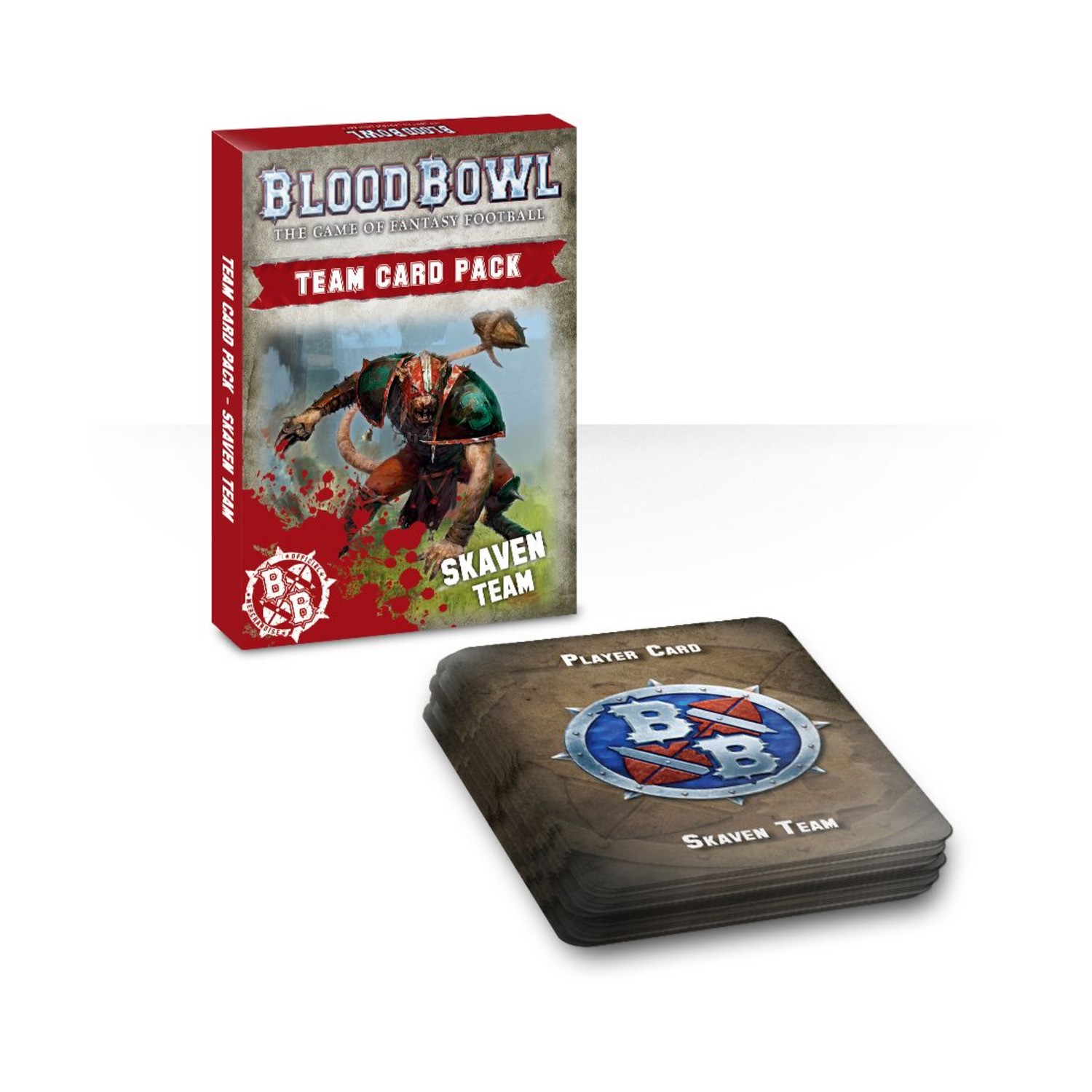 GW Blood Bowl Skaven Team Card Pack - Skaven (2018 Ed) Fair/NM