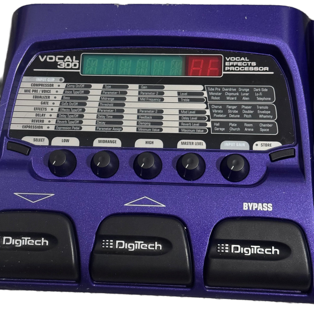 Purple Digitech Vocal 300 Effects Processor Powered By DNA