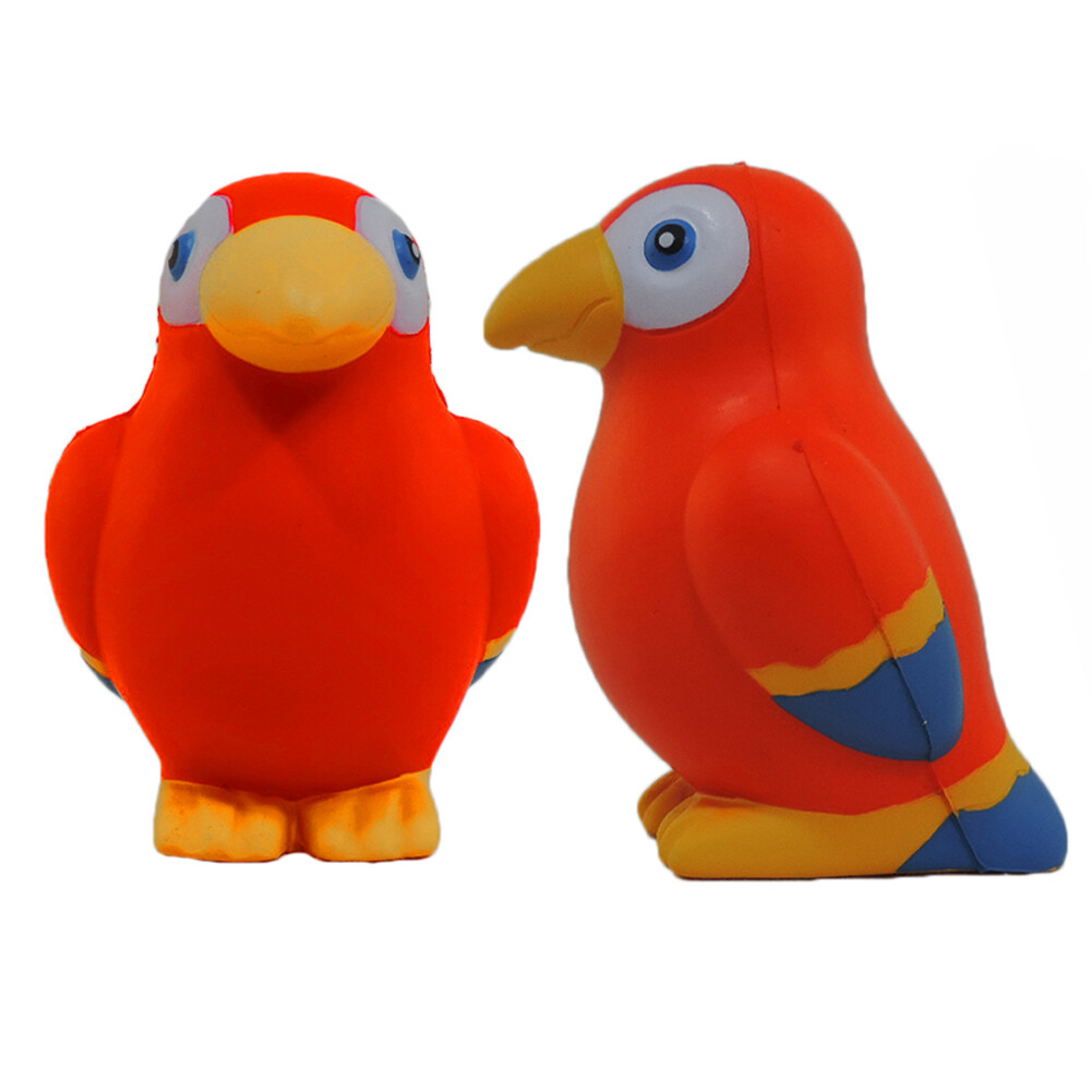 Stress Relief Squeezable Foam Parrot Set of 2