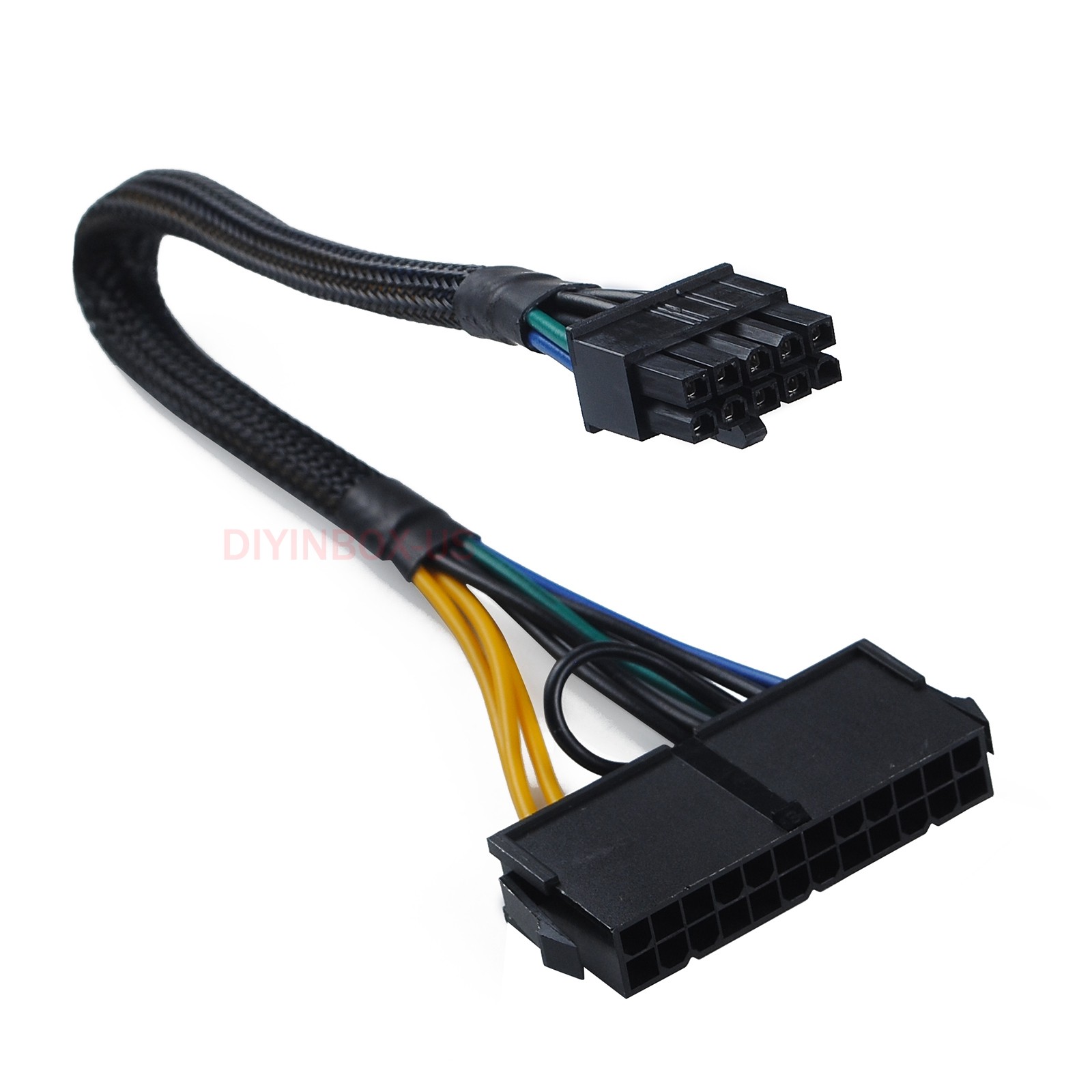 24Pin Female to 10Pin ATX PSU Power Supply Adapter Cable  For Lenovo Motherboard