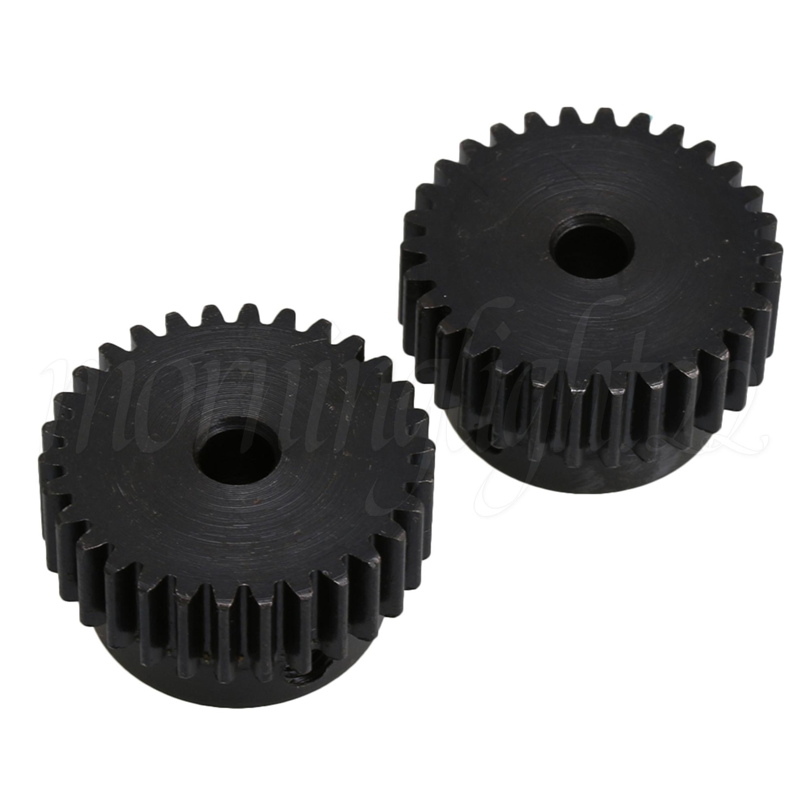 2Pcs 0.24 Inch Hole Diameter 30 T 1 Module Metal Steel Gear Wheel Top Screws