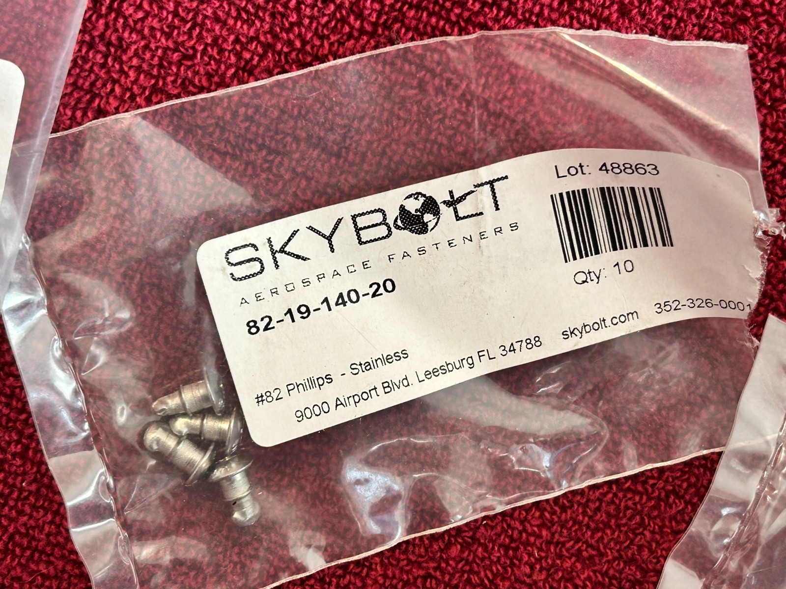 SKYBOLT C172-C5P PHILLIPS DIRECT REPLACEMENT FIREWALL-NOSE/CENTER SPLIT PARTS
