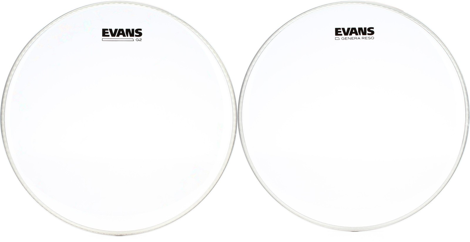 Evans G2 Clear Drumhead - 14 inch + Evans TT14GR Value Bundle
