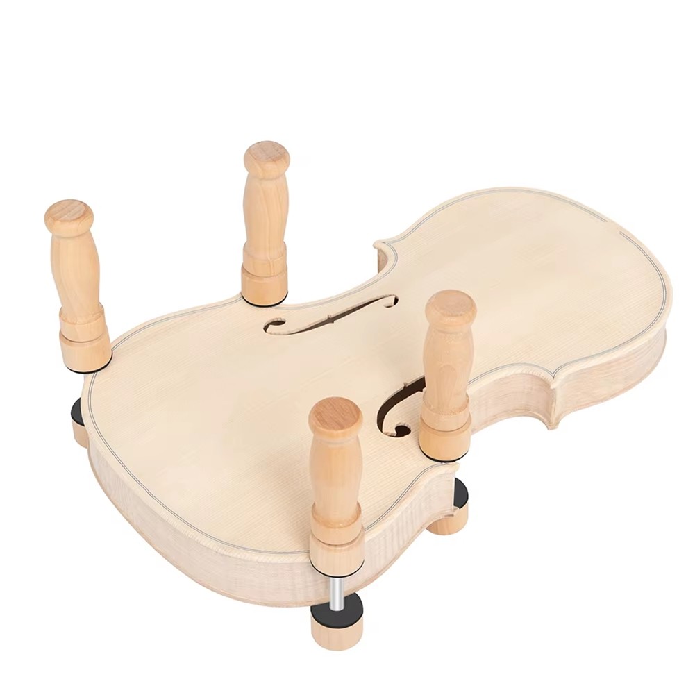 Pack of 10 Plain Root Violin Clips, Solid Wood Clips, Top and Back 3661