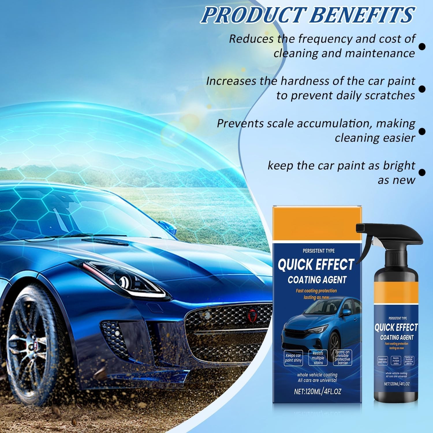 BScintilla 2Pcs Advanced Quick Effect Coating 2 Fl Oz
