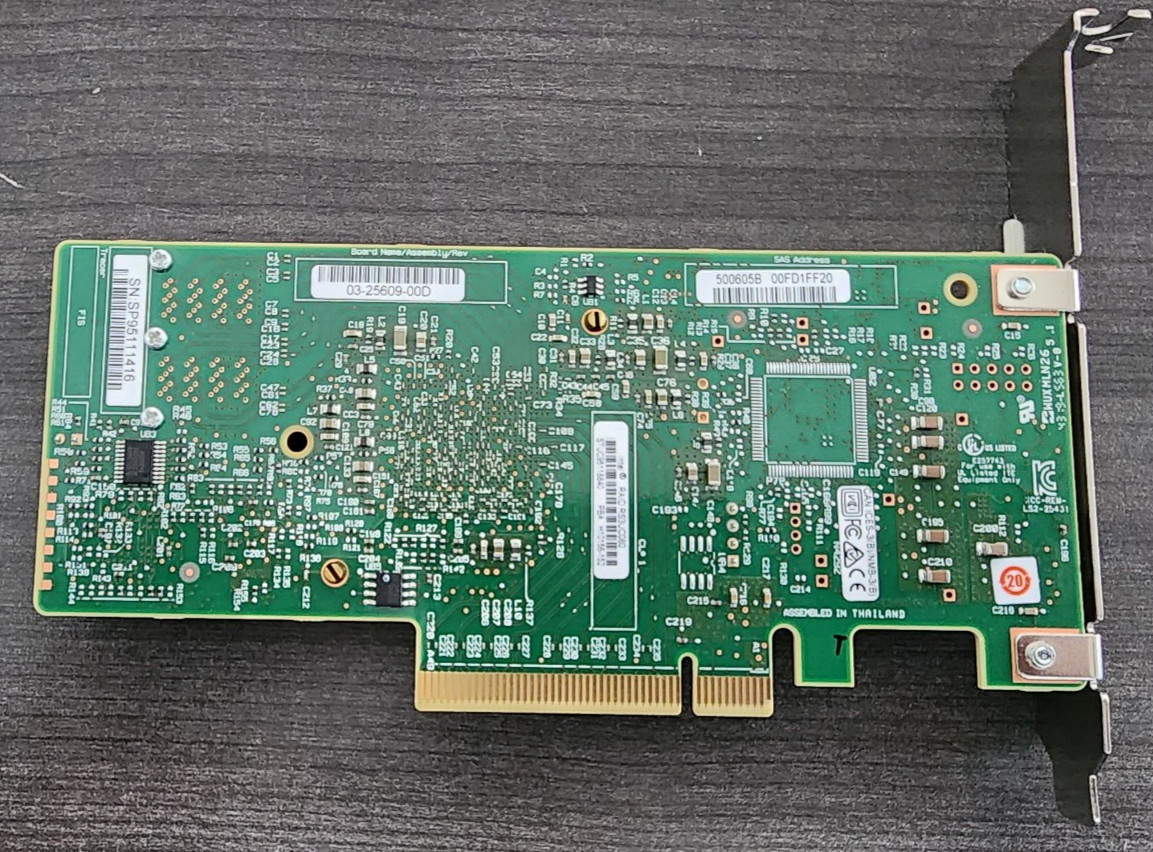 LSI Intel RS3UC080 12Gb/s PCIe x8 Gen3 SAS RAID Module Controller Full Profile