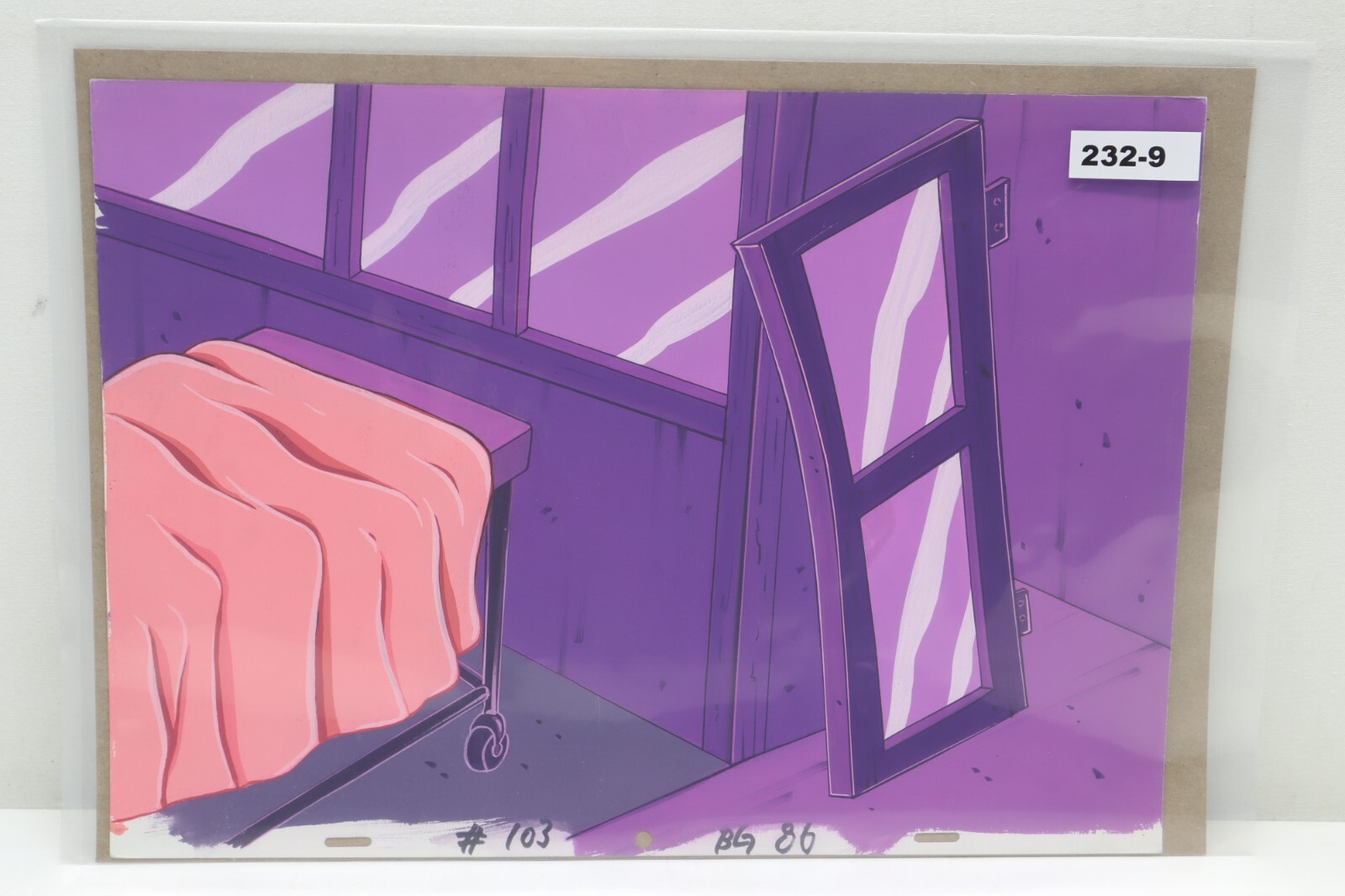 Original Hand Painted Animation Production Background (232-9)
