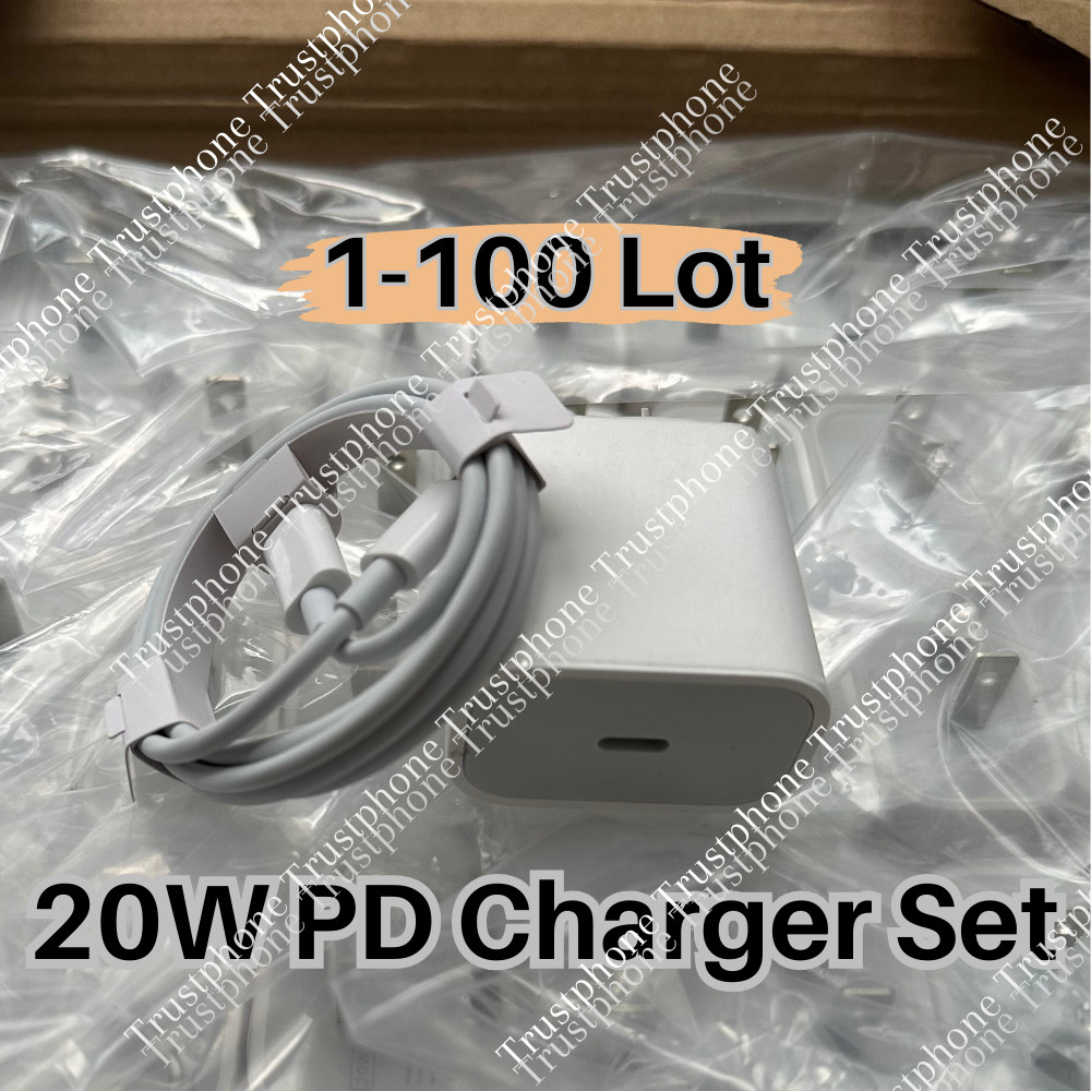 Upgrade 20W Fast Charger Block Type C Cable For iPhone 14 13 12 11 Pro Max 8 Lot