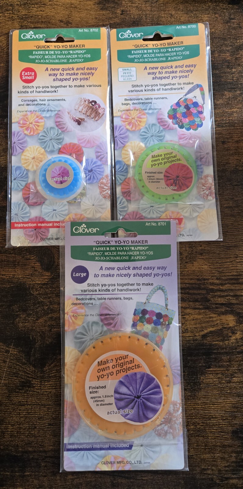 Clover YO YO MAKER - 8700/8701/8702 - You Choose - Multi Discount -Made in Japan