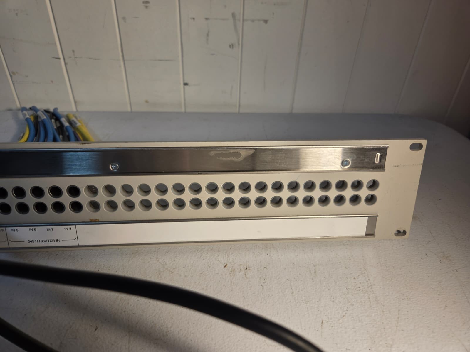 Bittree 64 Point BNC Video Patch Panel Broadcast TV Studio Patchbay w/Cables