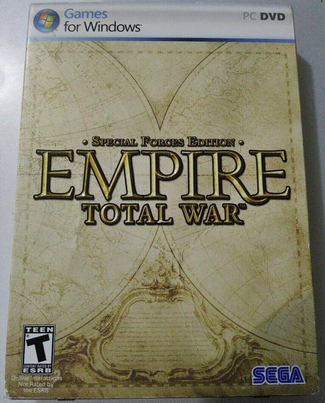 Empire Total War Special Forces Edition Windows Sega 2 Disc Game