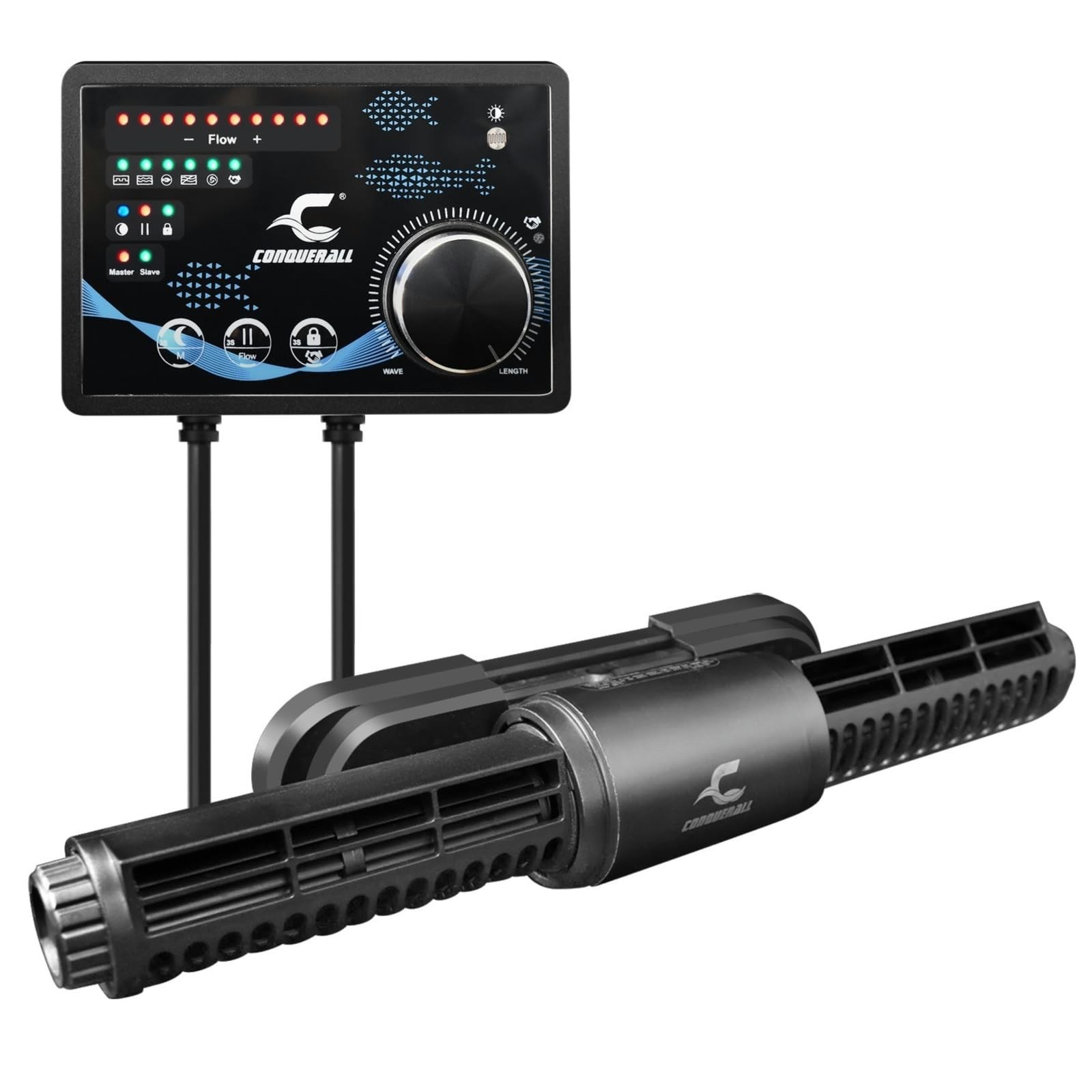 CONQUERALL CHS-45L Cross Flow Wave Pump 10000-32000L/H 45W DC 24V