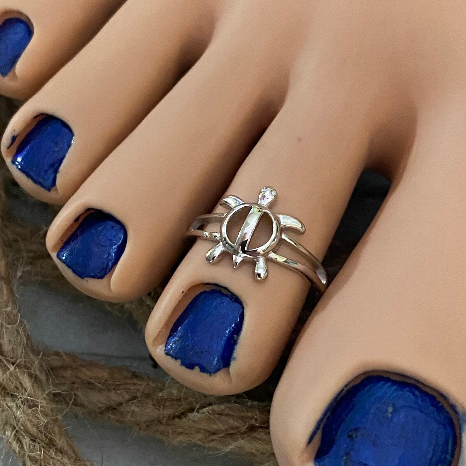 Sterling Silver Turtle Toe Ring