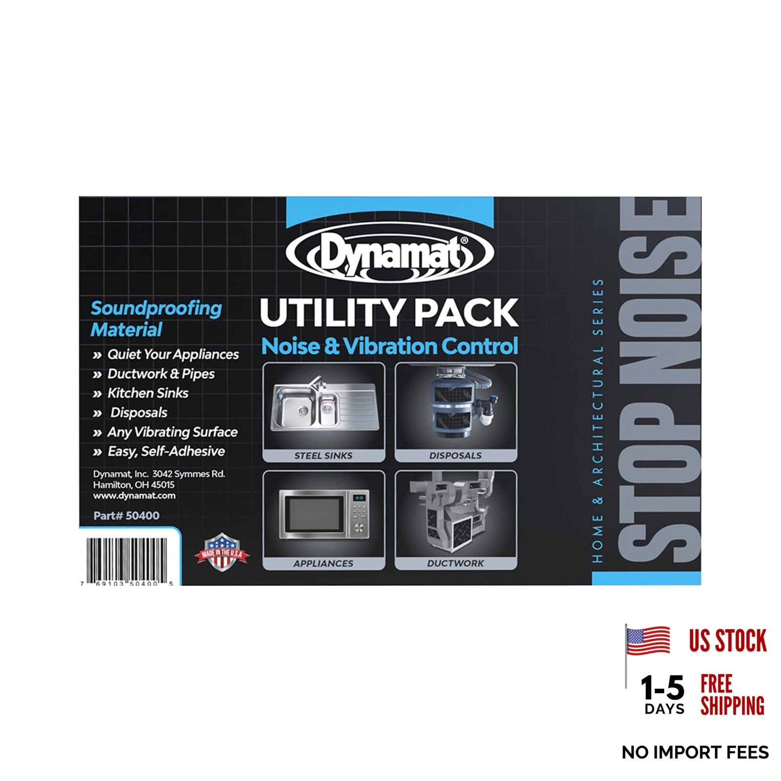 Xtreme Architectural Utility Pak 24 – Sound Deadener Sheets – Black