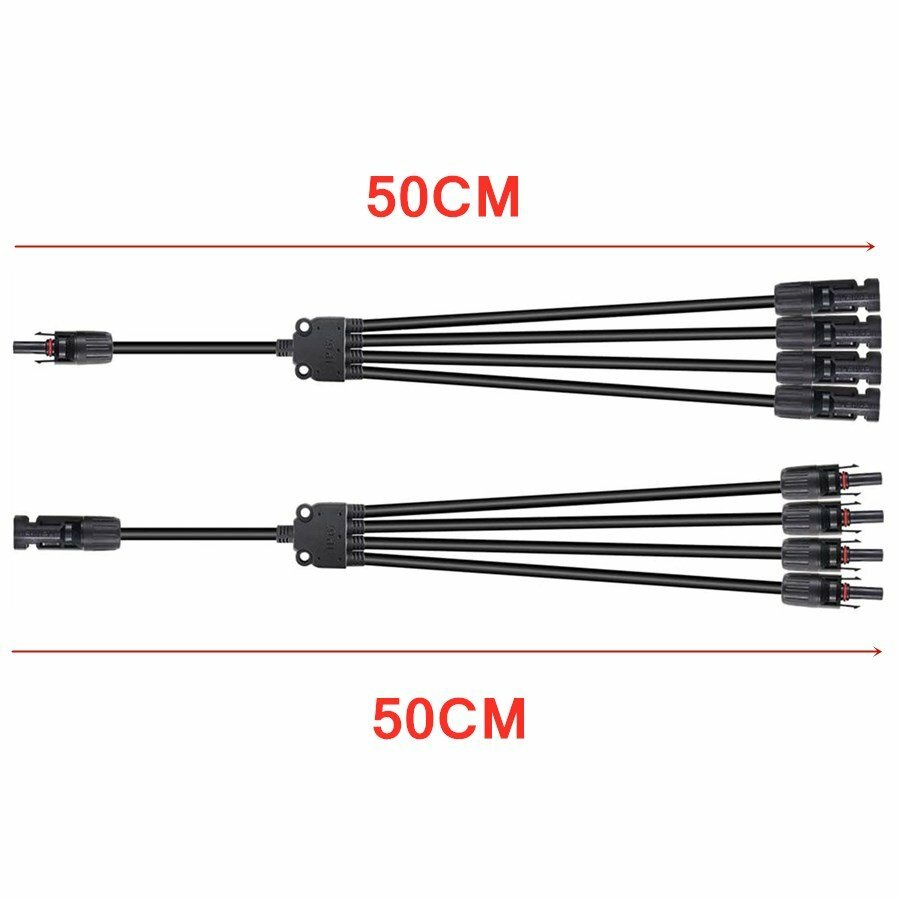Solar Cable Y Panel Branch Connector IP65 Waterproof Solar Adapter Connector USA