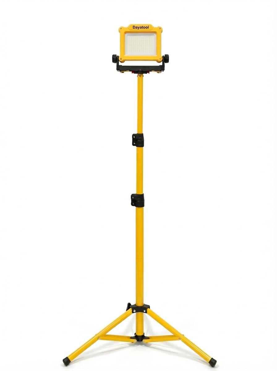 4000Lumens 25W Cordless Magnetic LED Work Flood Light with Tripod Stand, Comp...