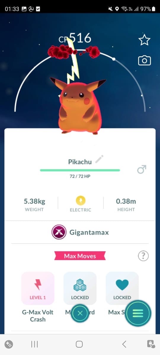 💪AMAZING!!!💪✨ GIGANTAMAX PIKACHU!!!✨ - PKMN GO