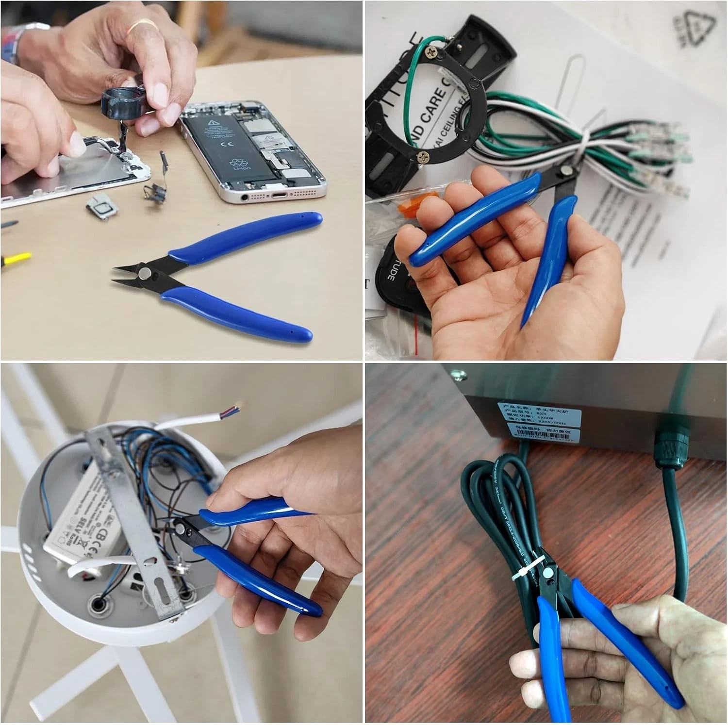5 Inch Micro Flush Cutter, 2 Pack Small Wire Cutters Spring Loaded Cutting...