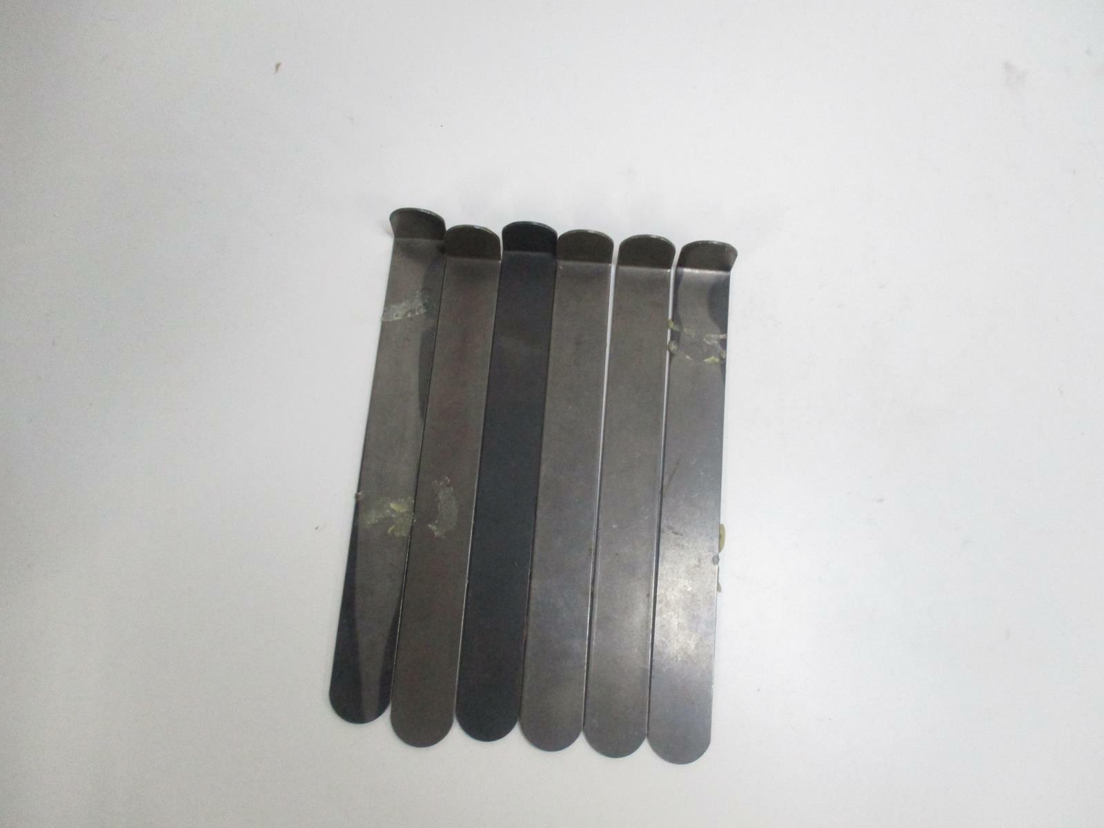 Dumont 22265 6 Piece Style F Broach Shim 7/8" Keyway Width, 1/16" Shim Thickness