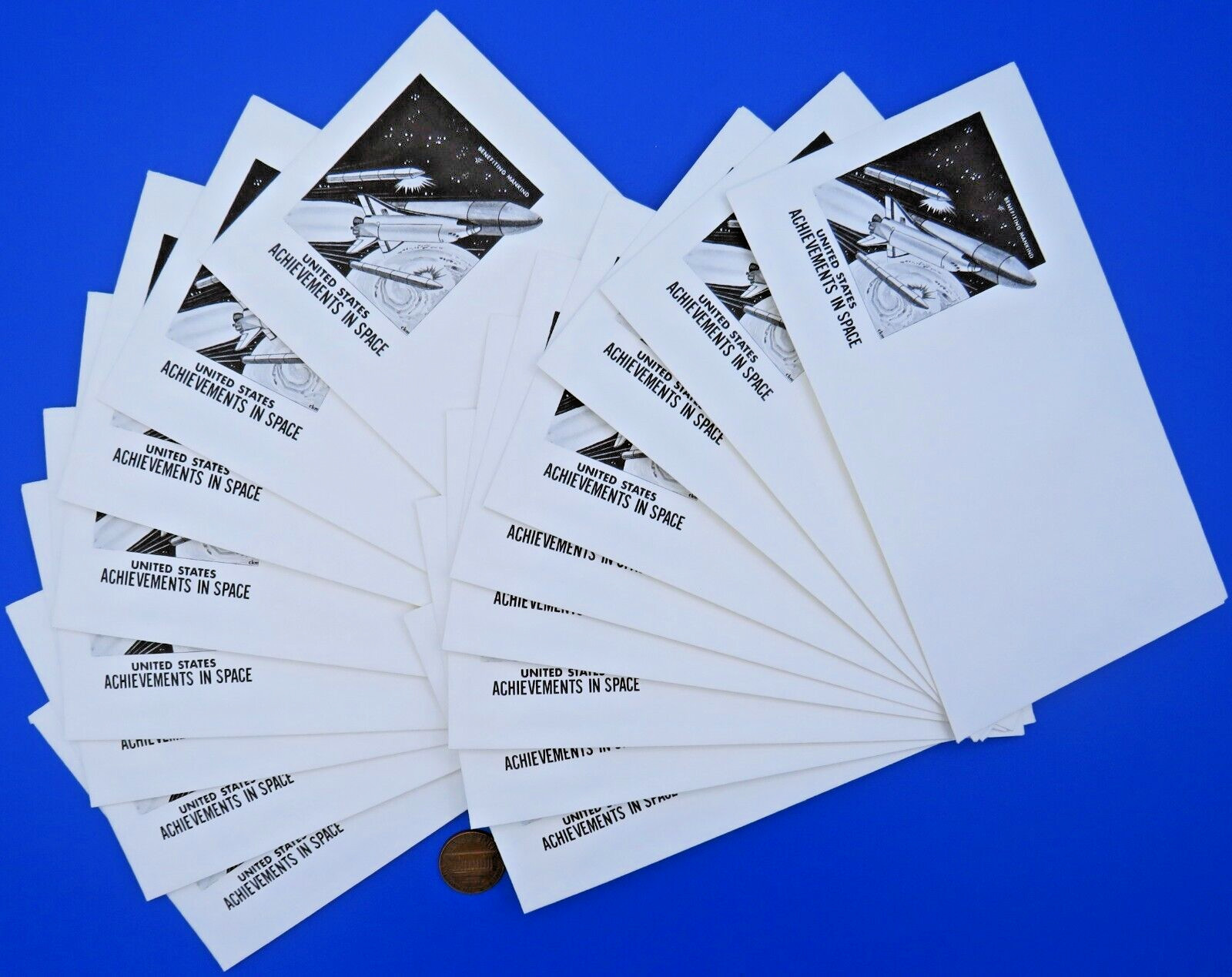 UNUSED - NASA Envelope Postal Cover LOT of 20 vtg '81 Space Achievements Shuttle