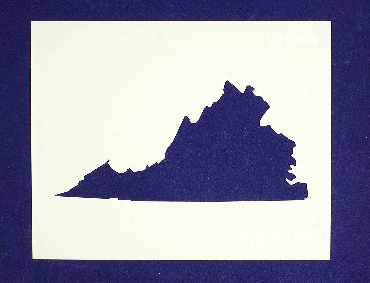State of Virginia Stencil 14 Mil 8" X 10" Painting /Crafts/ Templates