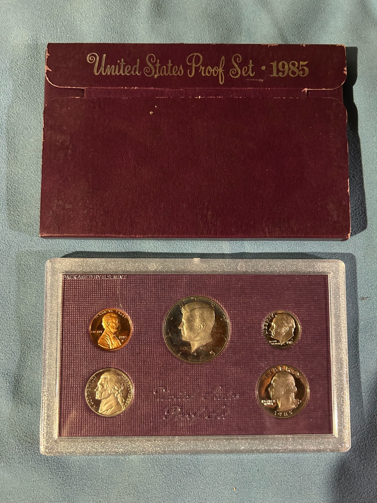 1985-S US Mint Proof Set 5 Coin Set  in Original Government Packaging