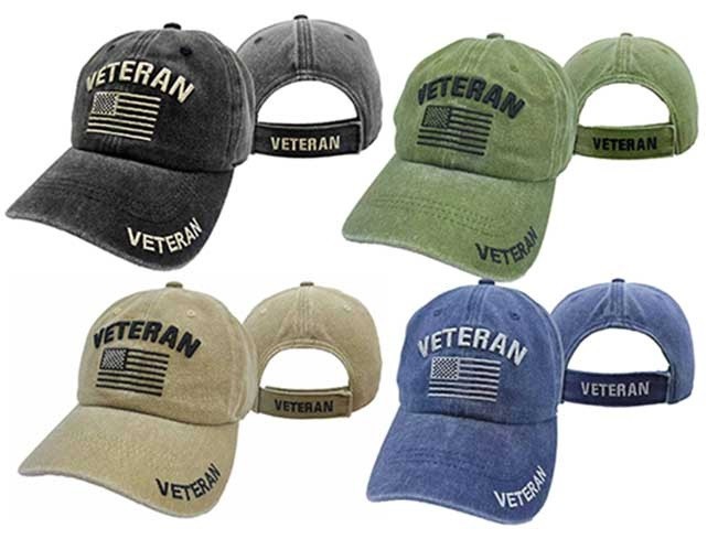 USA MILITARY Veteran (OLIVE GREEN DRAB) SUBDUED Cotton Embroidered Cap Hat