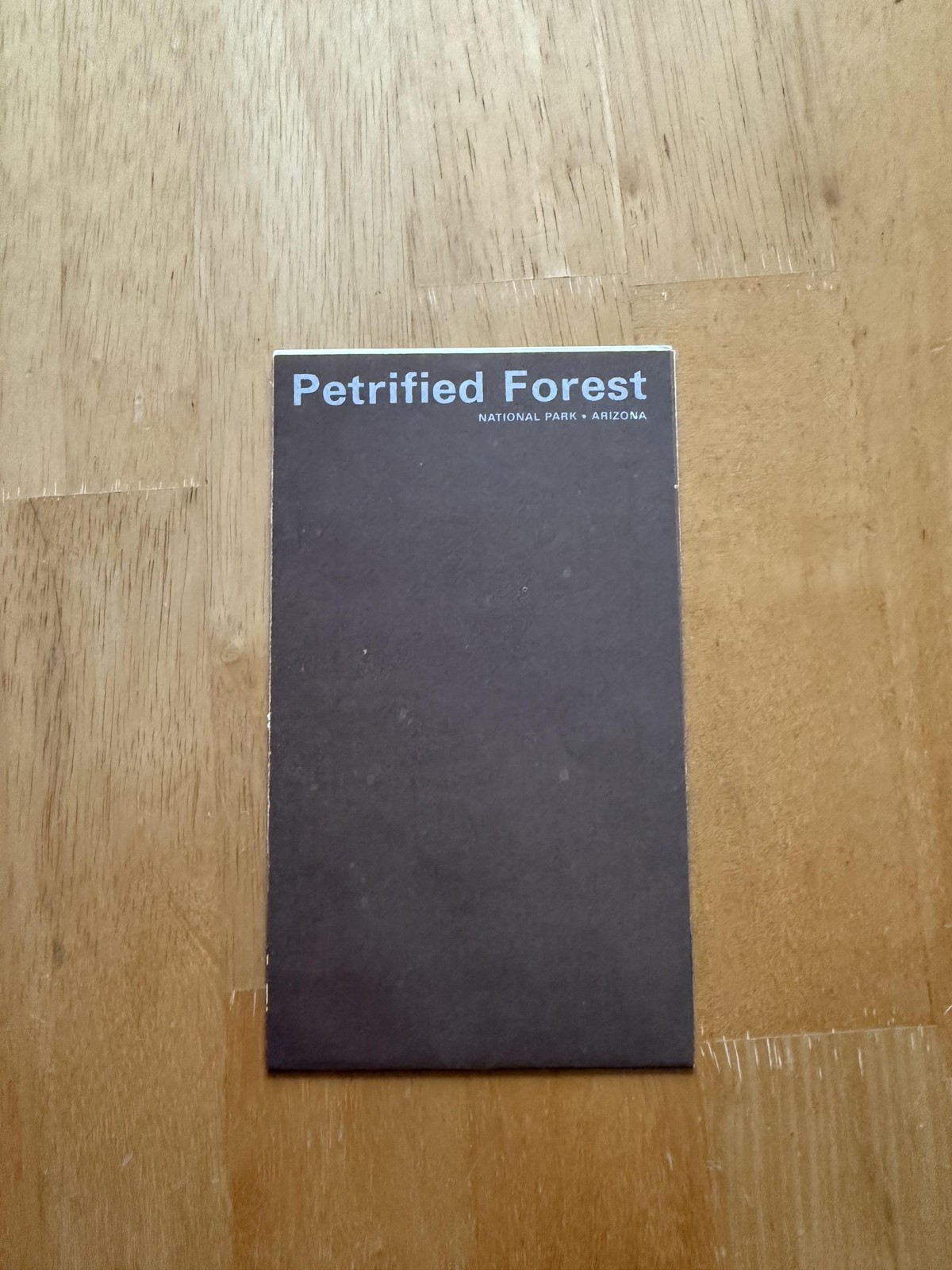 Vintage Petrified Forest National Park Arizona Folding Map National Park Service