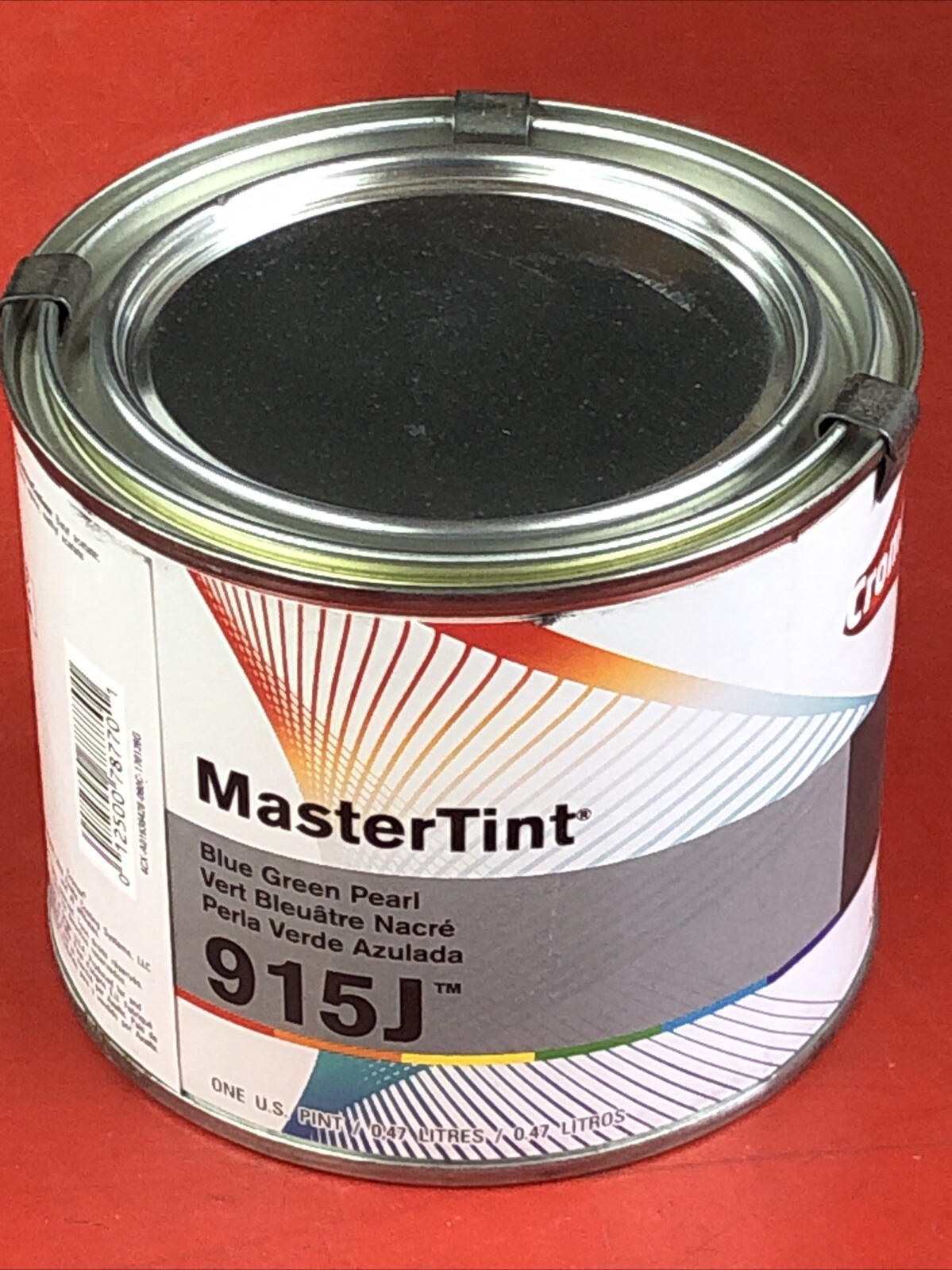 (1) PINT AXALTA DUPONT CROMAX MASTERTINT 915J BLUE GREEN PEARL TINT TONER COLOR