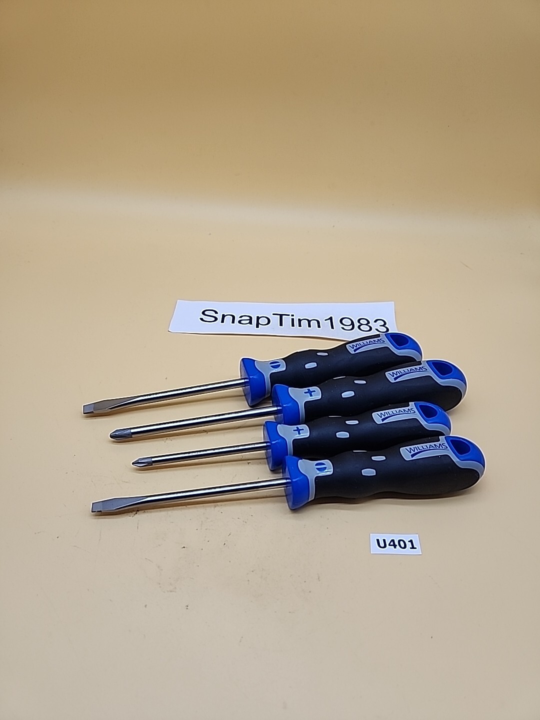 Williams Tools JHW24219A  Soft Grip 1/4,2,1,3/16    Slotted Screwdriver