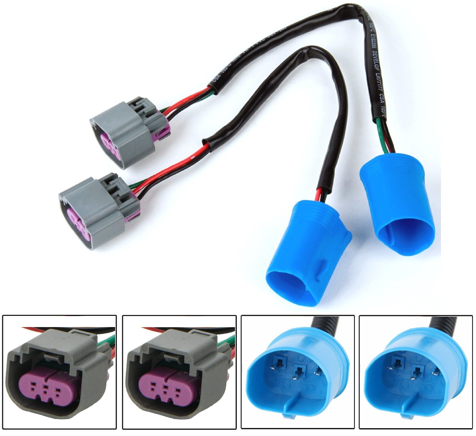 Nokya Conversion Wire Nok9128 9007 To 9008 Harness Head Light Male Female Socket