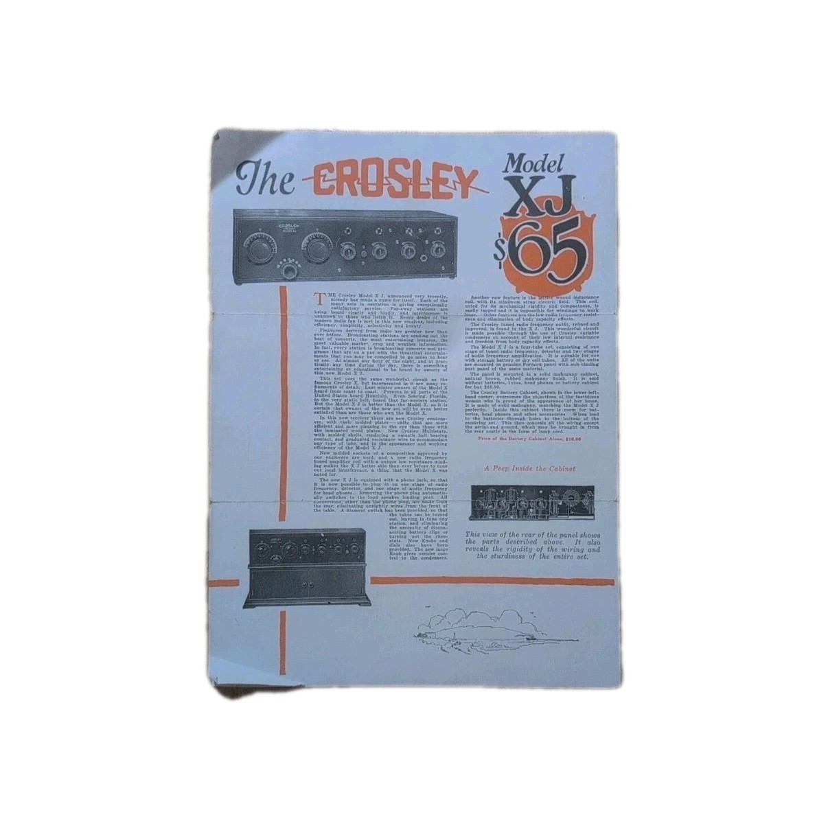 Crosley Radios Brochure/Catalog - 1920s