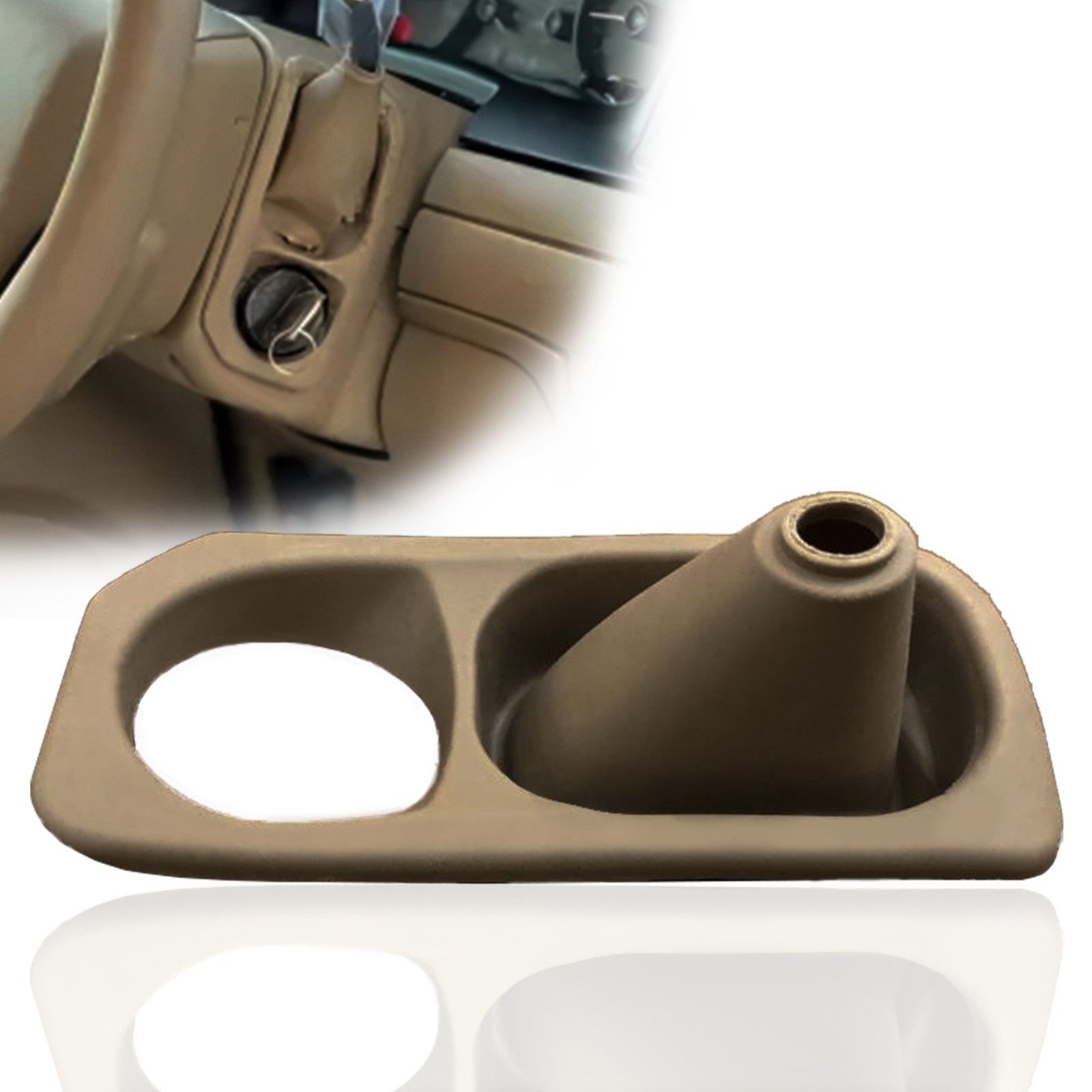 Shifter Boot Cover for 2005-2011 Ford Crown Victoria Mercury Grand Marquis-Beige
